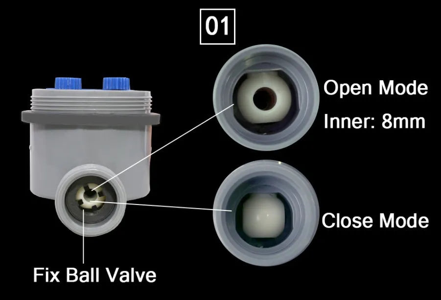 Battery-operated automatic garden watering timer with programming display and faucet connection
