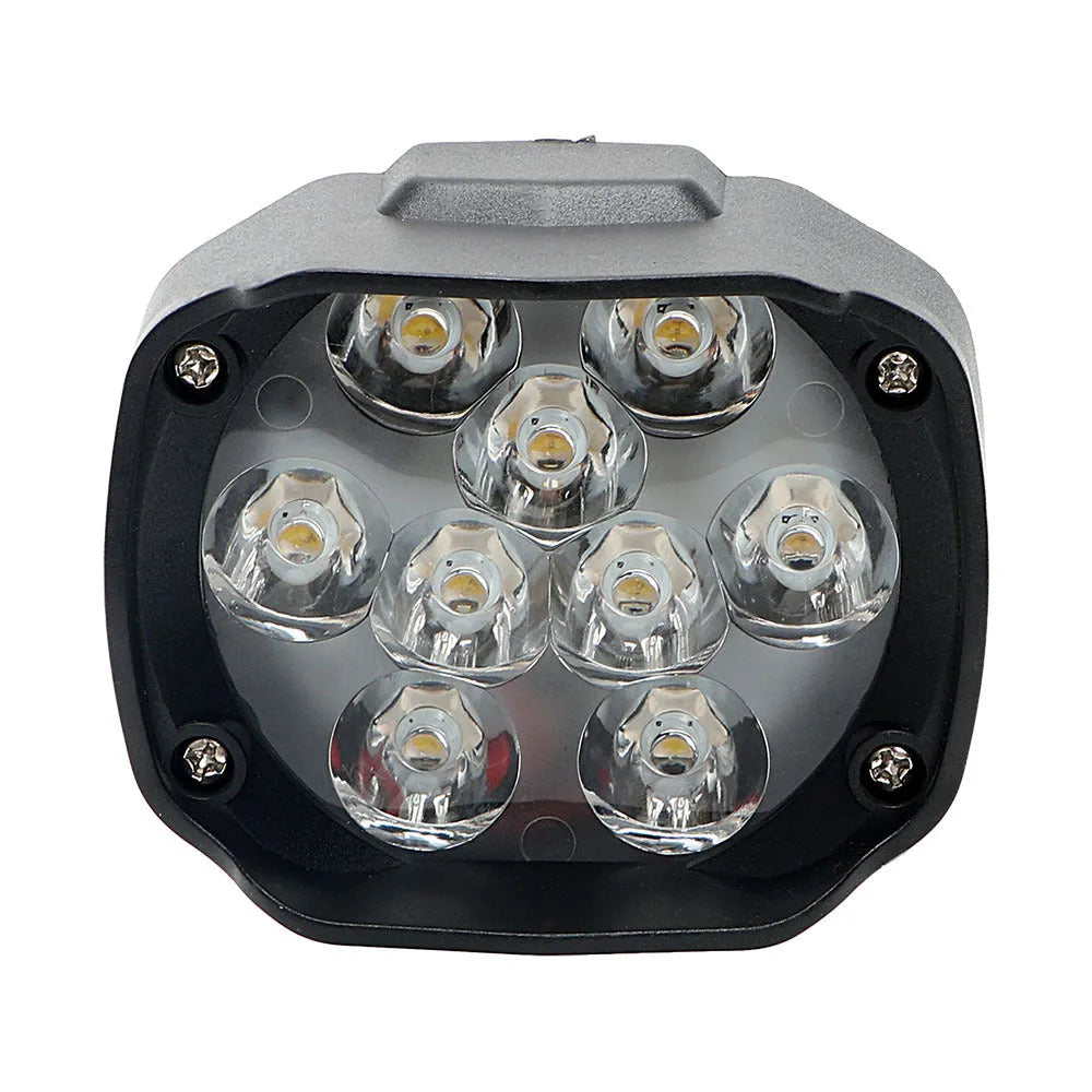 K2 motorcycle LED headlight external spotlight with 9 beads, 10V-85V wide voltage, SMD3030 light source
