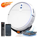 White or black automatic sweeping robot vacuum cleaner with remote control for household use