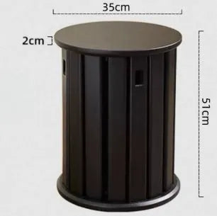 Stackable iron dining stool in modern round design with metal construction