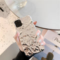 Electroplated metallic TPU iPhone case in rose gold colour showing back cover design