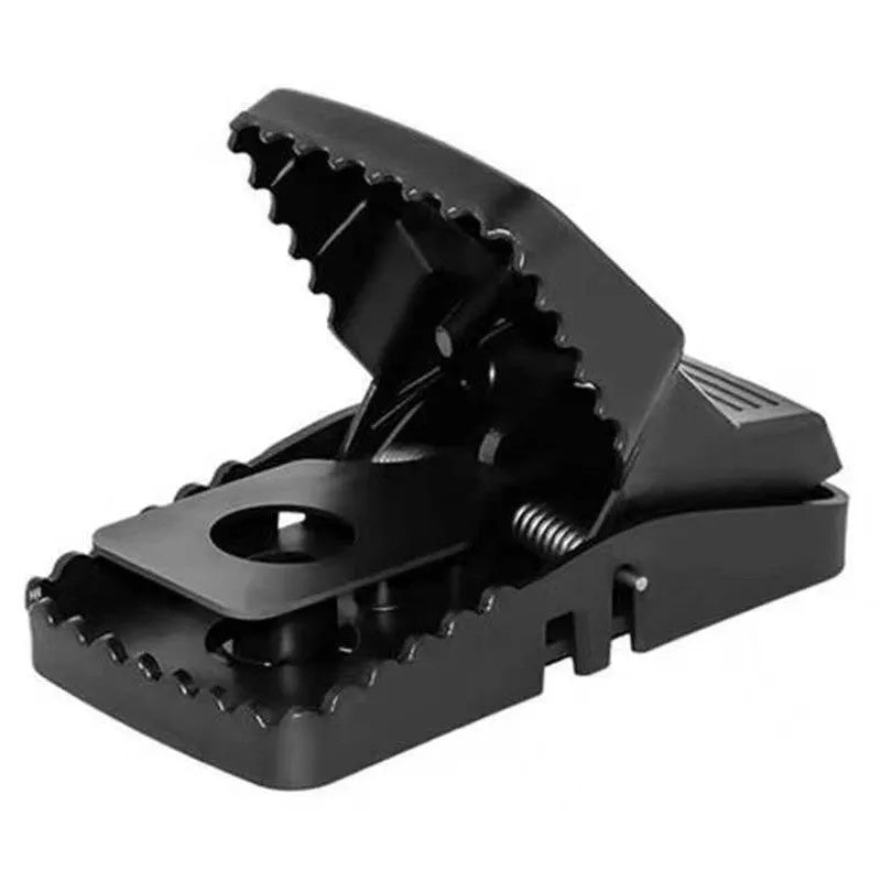 Automatic metal and plastic mouse trap cage shown in small, medium, and large sizes for indoor use.