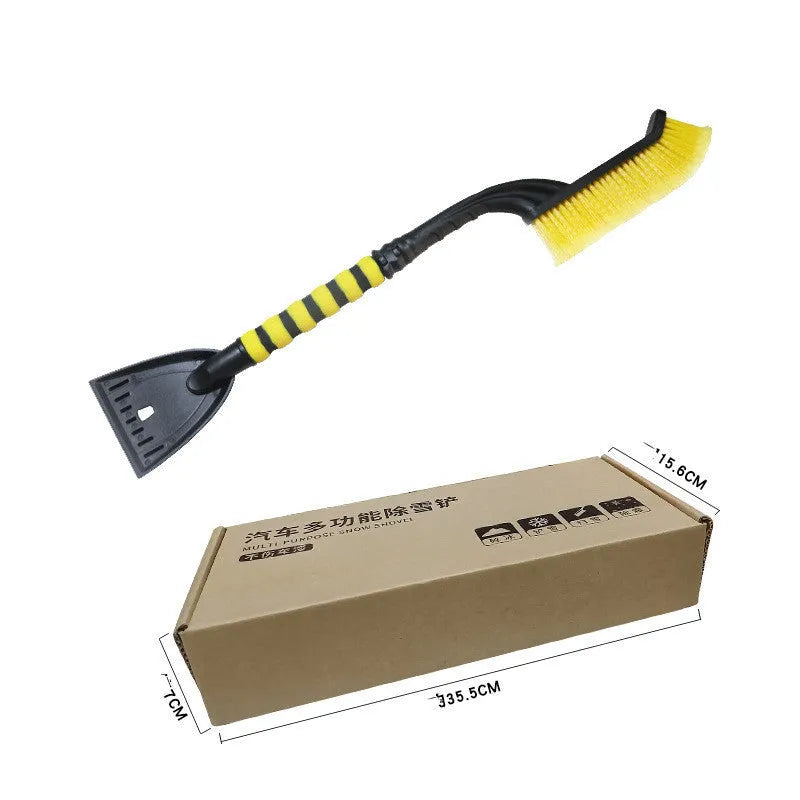 Disassembled car snow brush scraper 66 cm made from ABS PP and EVA materials in black red gray and yellow