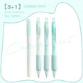 Neutral double-headed fluorescent pen with a 0.5mm tip for calligraphy practice.