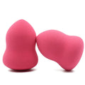 Pink non-latex makeup foundation sponge for wet or dry application measuring 4x4x5.6 cm