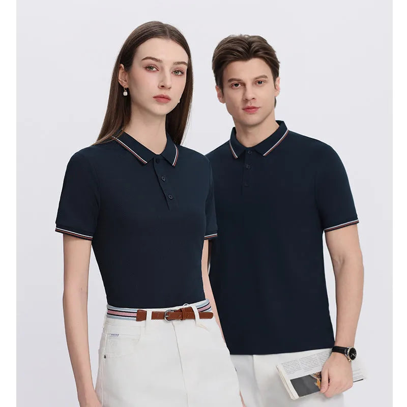Solona ice-feel work polo shirt in bright red with short sleeves and pullover design