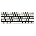 White Japanese character keycap set with 104 PBT keycaps for mechanical keyboards