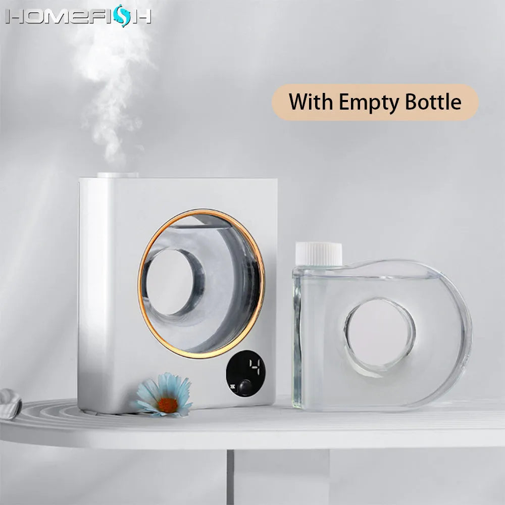 White wall-mounted automatic essential oil diffuser with USB charging port.