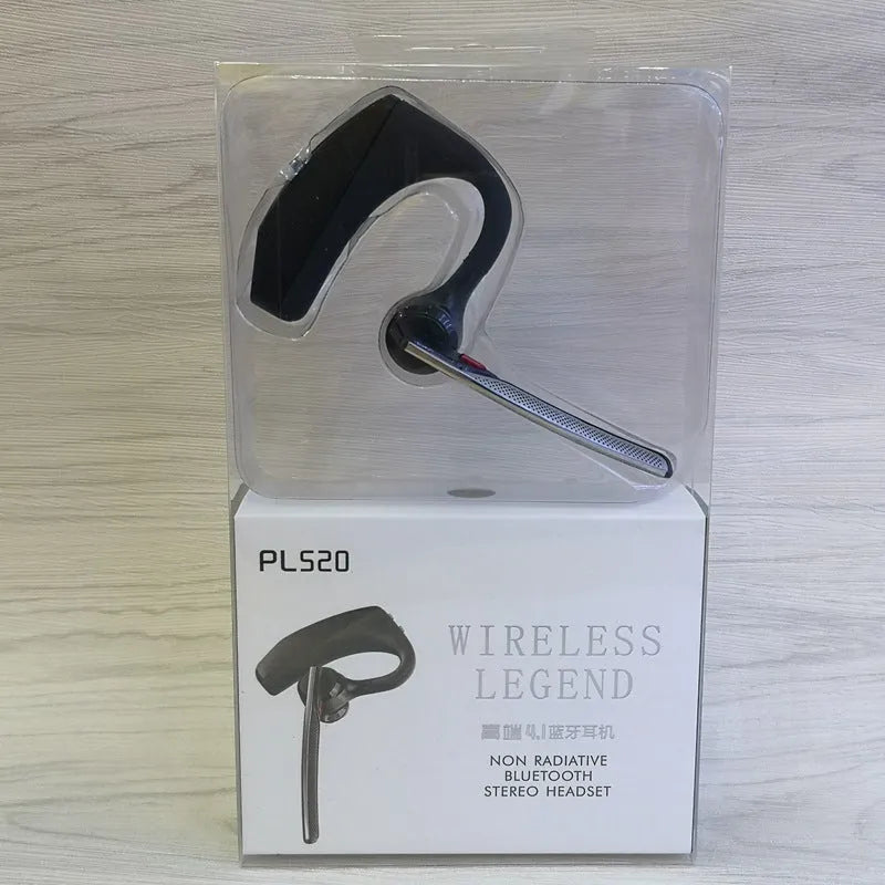 Black plastic wireless Bluetooth sports headphones with a visible battery display.