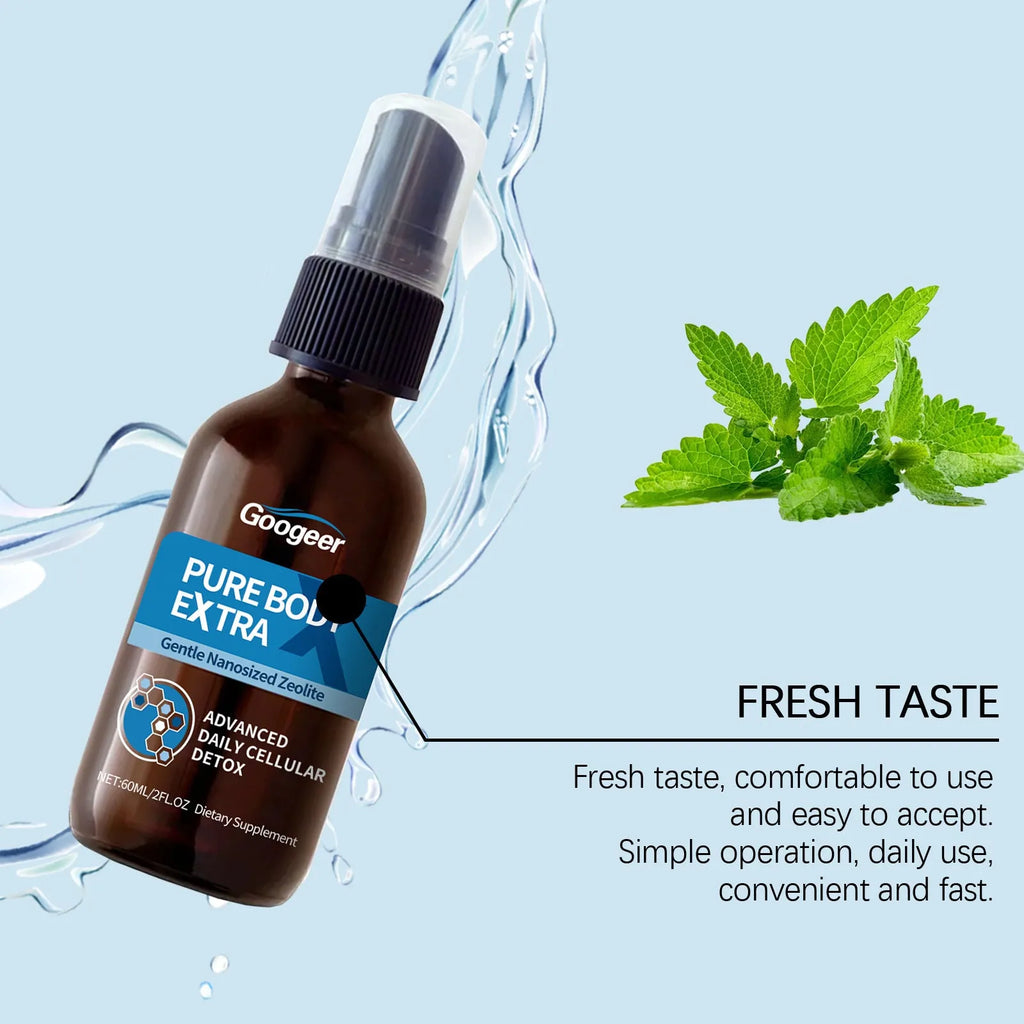 60ml body care oral spray bottle with pump dispenser for mouth and throat treatment