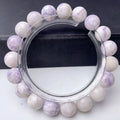 Natural purple turquoise women's bracelet showing bead detail.