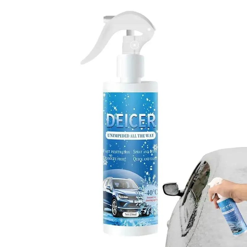 250ml car deicing spray bottle for vehicle windscreens and windows with spray nozzle
