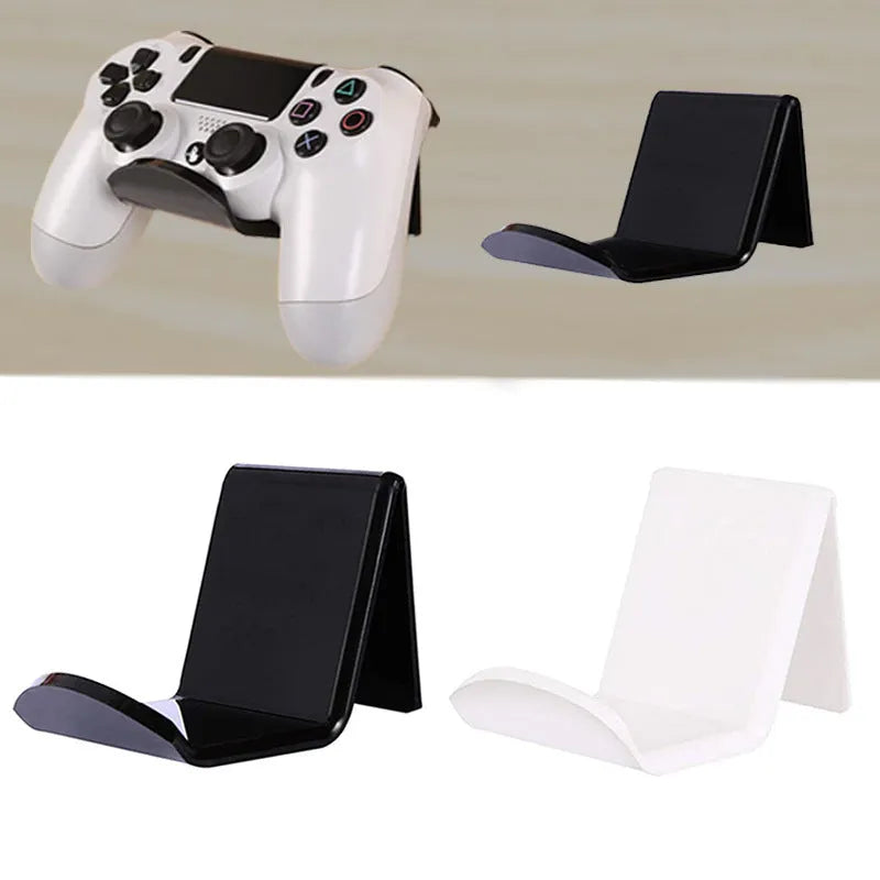 Universal game controller mounting bracket in black, white and transparent colours for Nintendo Switch, PS4 and PS5