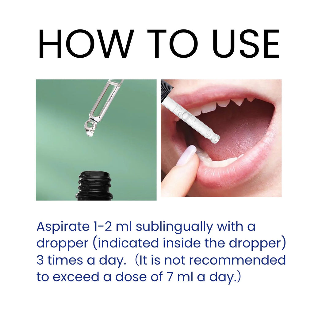 15ml bottle of herbal body care drops with dropper for joint and muscle soreness relief