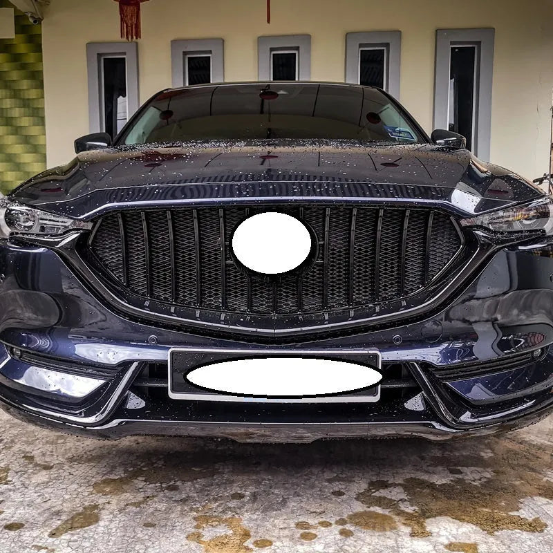 Mazda CX-5 aftermarket centre grille in GT sport mesh and bright black styles