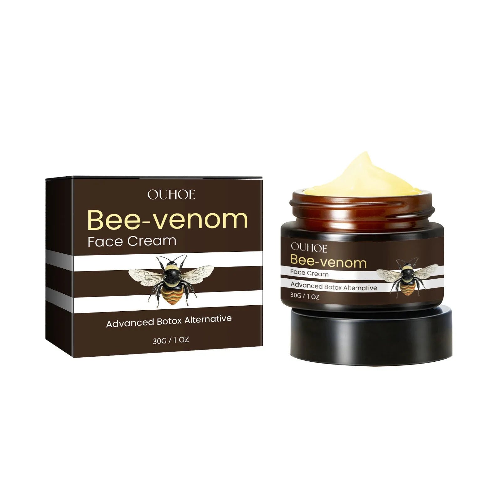 OUHOE Bee Firming Cream in a 30g container for hydrating and nourishing facial skin.