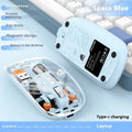 Transparent wireless computer mouse with self-charging feature in various colours