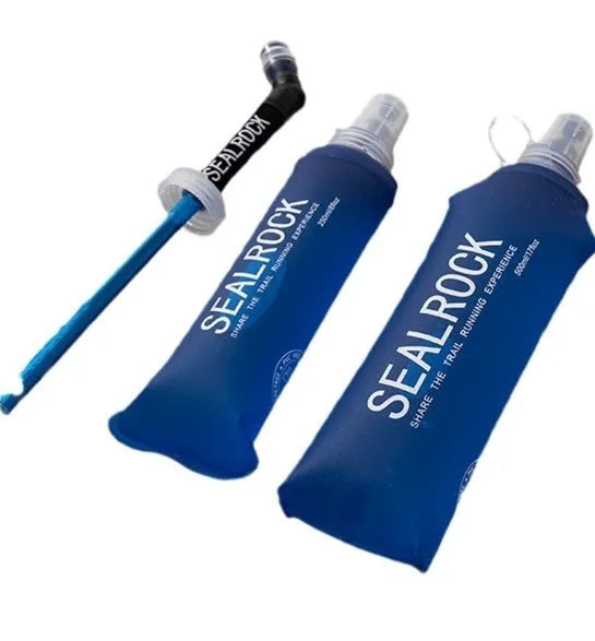 A single portable plastic drinking straw for off-road mountain climbing and biking adventures.