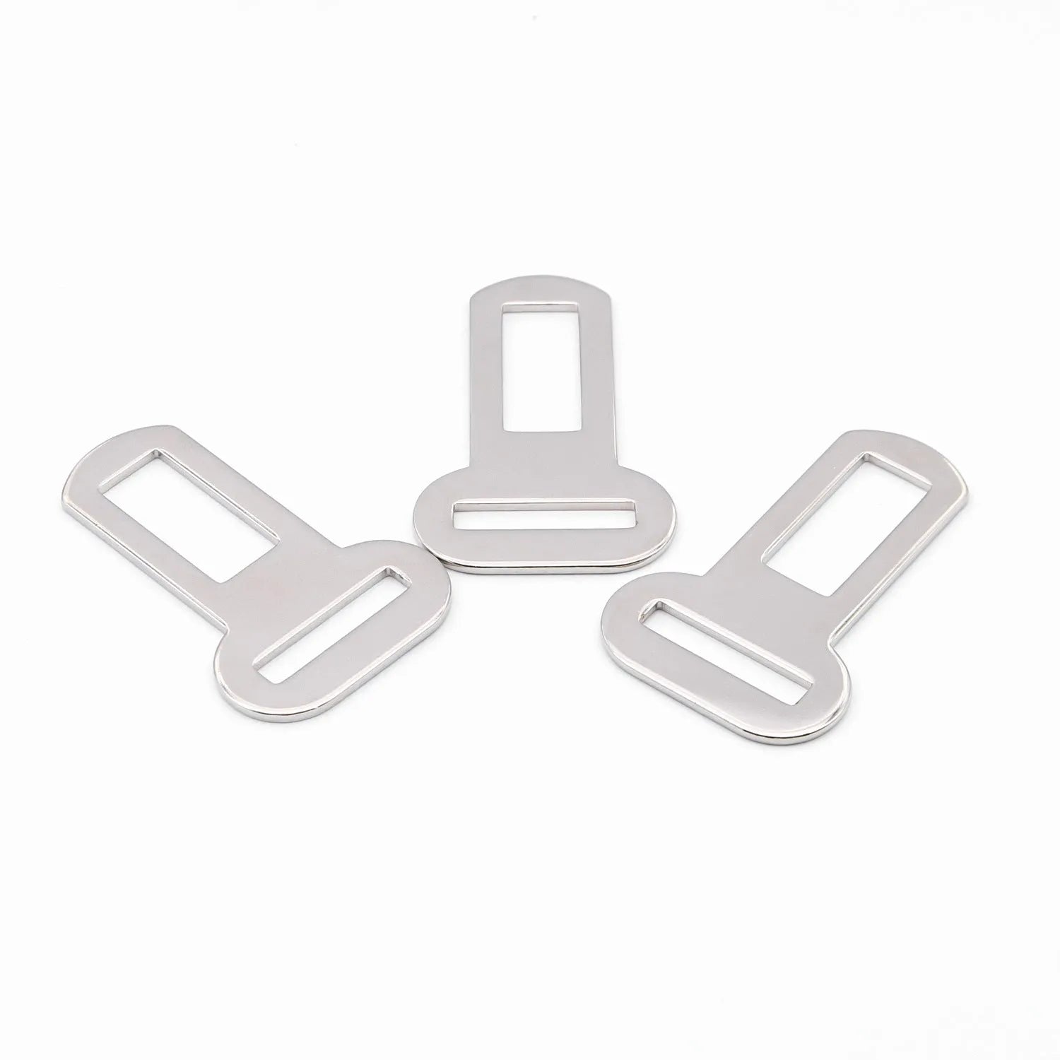 26mm stainless steel pet leash safety buckle with spring-loaded clip mechanism.