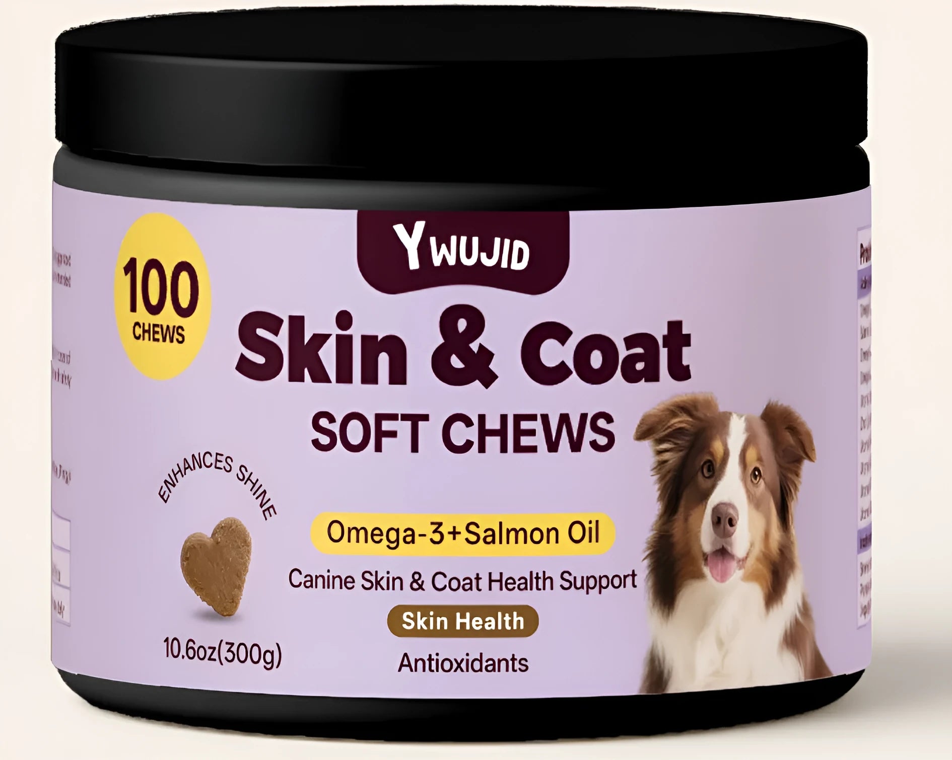 Can of Skin Beauty Hair Soft Granules pet supplement powder for coat condition, 300g