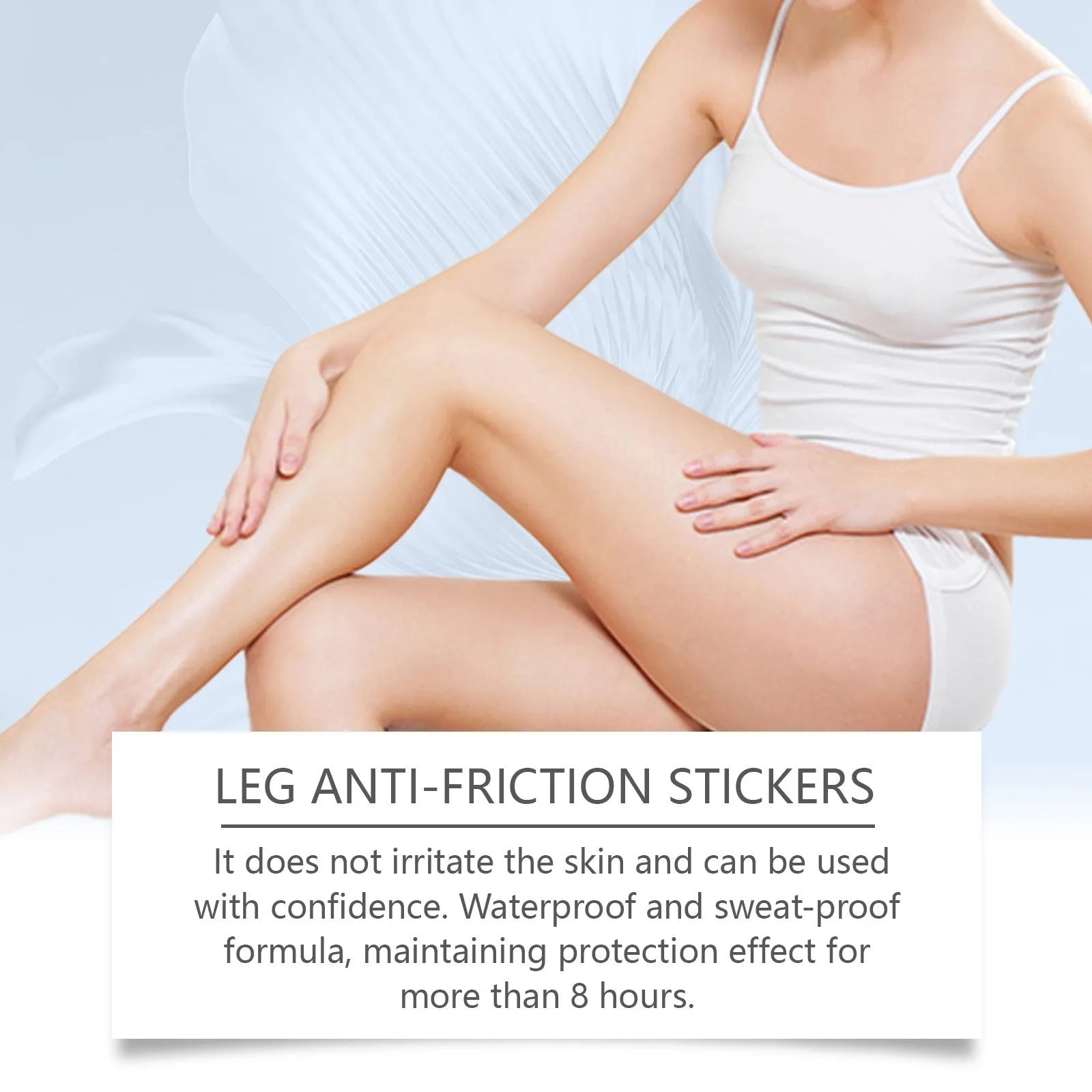 Ten leg anti-wear patches with moisturising ingredients for daily protection