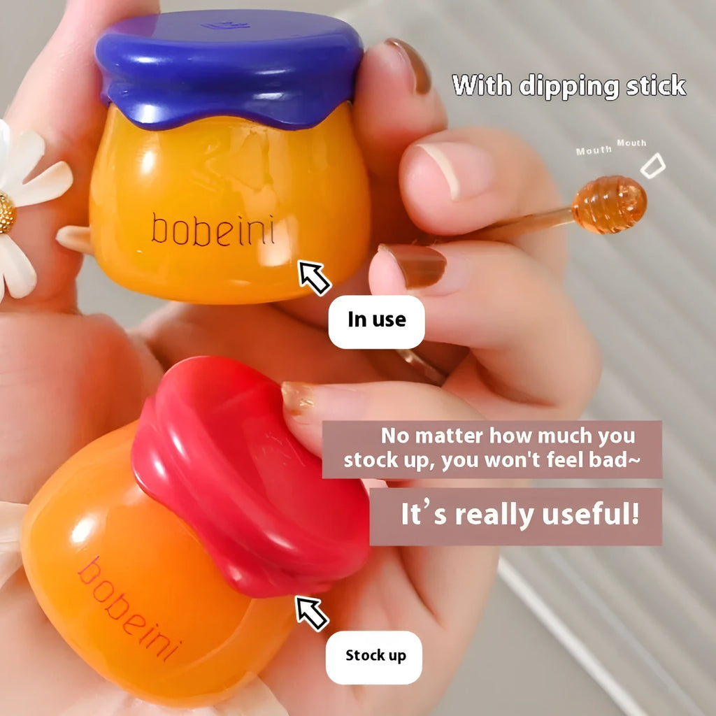 Vaseline lip balm pot with small brush, 9g net, in blueberry or pomegranate flavour