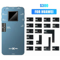 S300 model mobile phone screen tester for Huawei devices on a workbench.