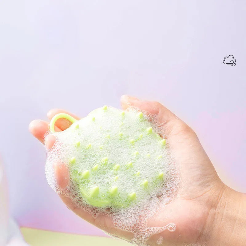 Silicone pet hair care grooming tool with massage brush design for dry and wet use