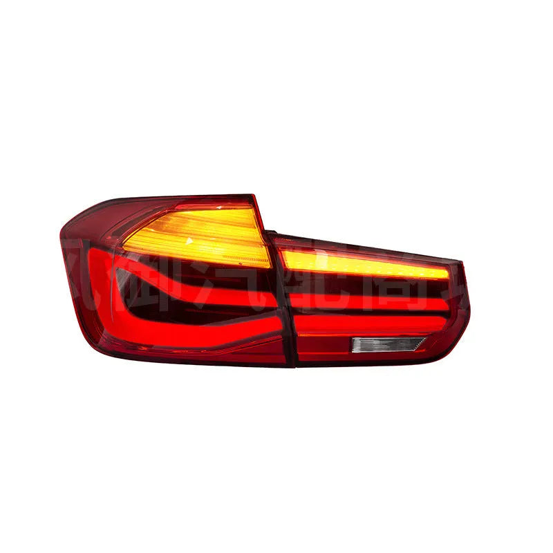 BMW 3 Series modified LED tail light assembly with streamer steering in red or smoked black finish