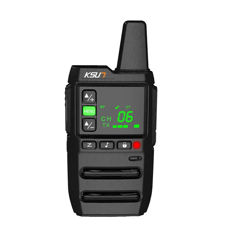 KSU7 civil high-power walkie-talkie with 5W output and 400-470MHz frequency range, compact handheld device