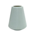Melamine plastic decorative flower vase in blue colour measuring 16cm by 20cm