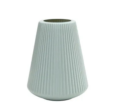 Melamine plastic decorative flower vase in blue colour measuring 16cm by 20cm