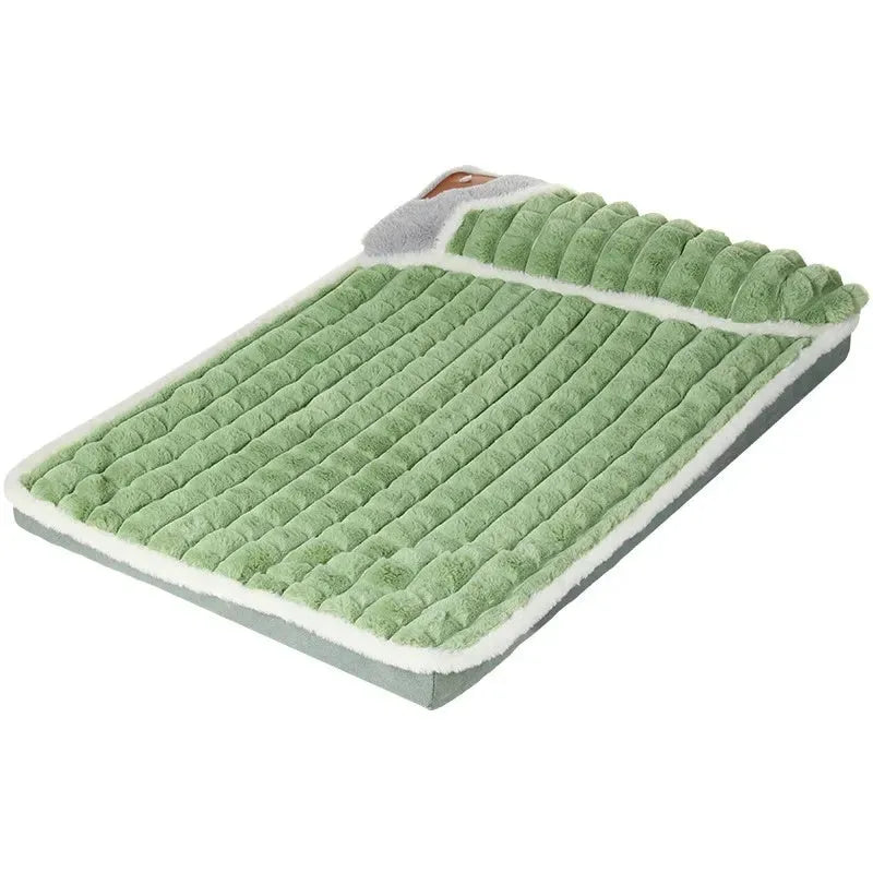 Washable dog mat with detachable cover in coffee colour, shown in XXL size for large dogs.
