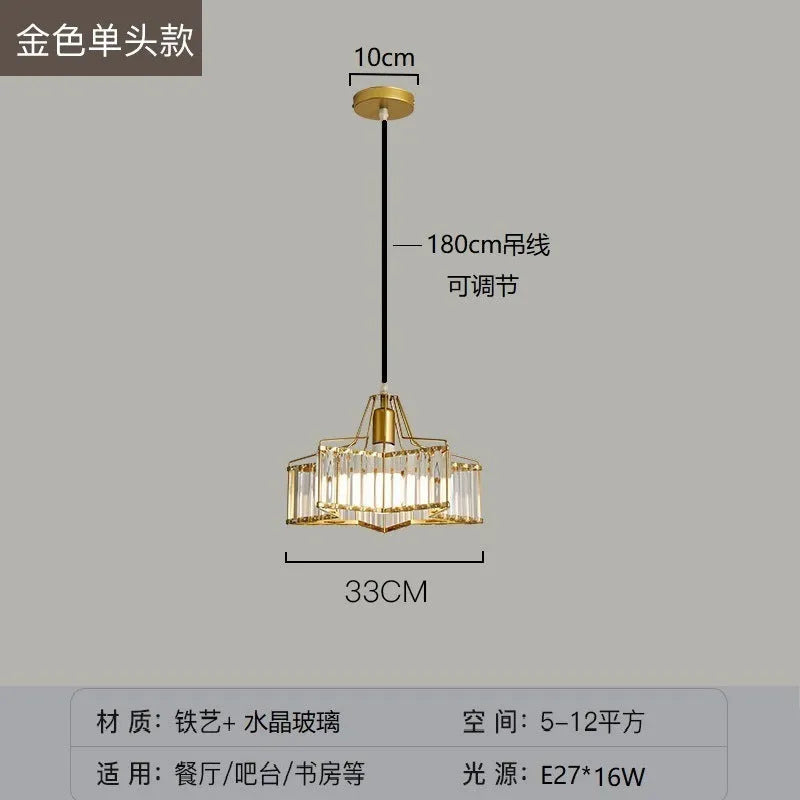 Black crystal sun chandelier ceiling light with LED bulb and gold accents