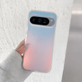 Colourful laser frosted matte phone case for Google Pixel models on a transparent background