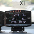 X1 Automotive OBD diagnostic scanner with metal housing and LED display for car fault code reading