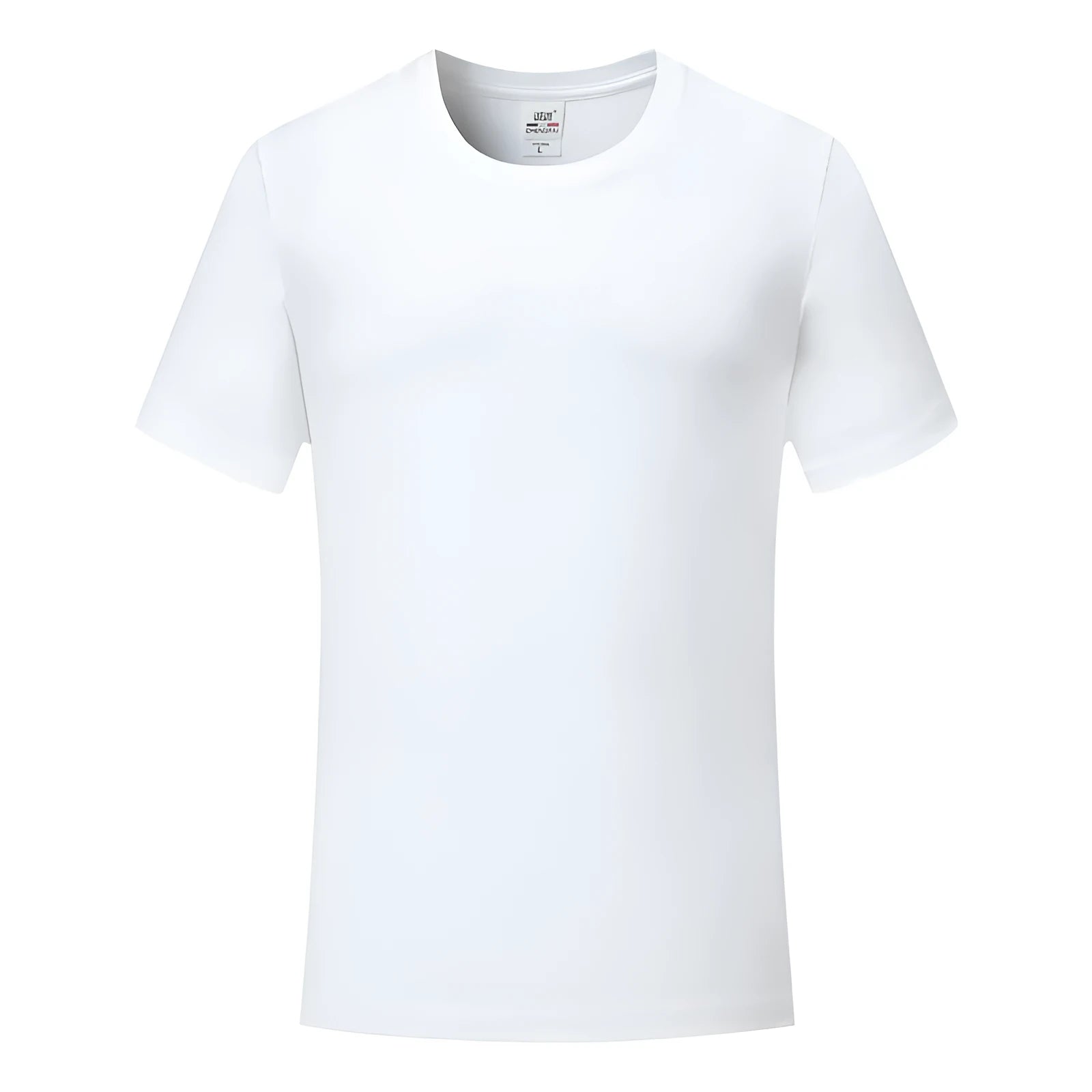 Cotton round neck t-shirt overalls in a loose fit, shown in a solid colour with short sleeves.