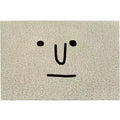 Square PVC floor mat with a geometric cartoon face Mr. Big Nose pattern in multiple size options.