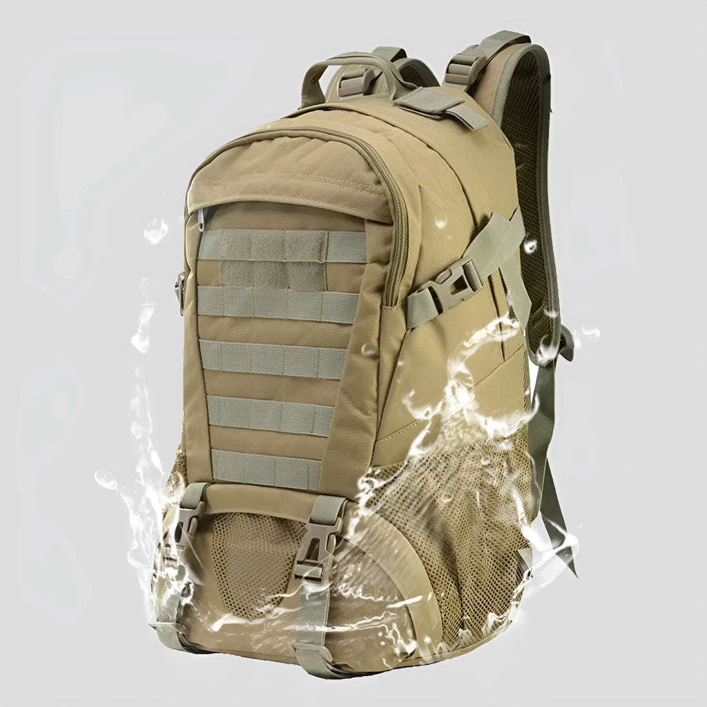 Oxford cloth mountaineering backpack with air pillow belt in tactical colour option