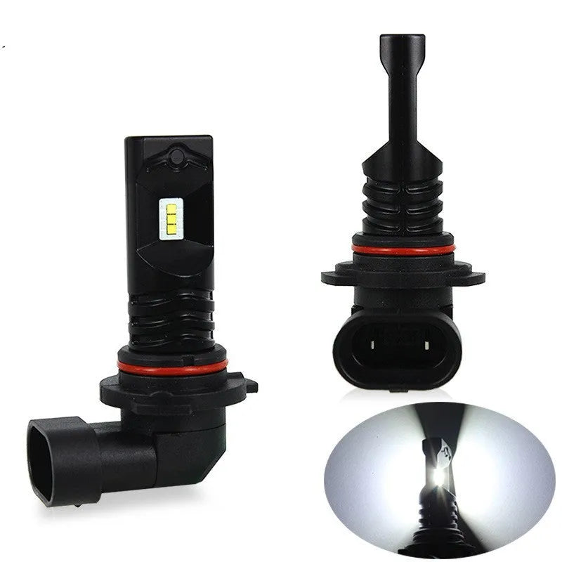CSP LED automotive fog light bulb with aviation aluminium housing and six white LED chips