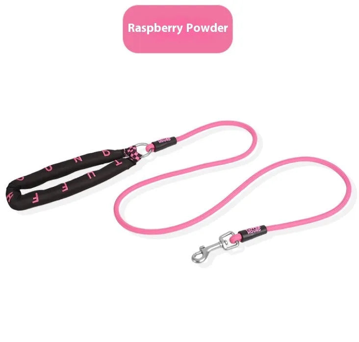 150cm polyester dog leash in pink green purple raspberry powder colours for small medium large dogs