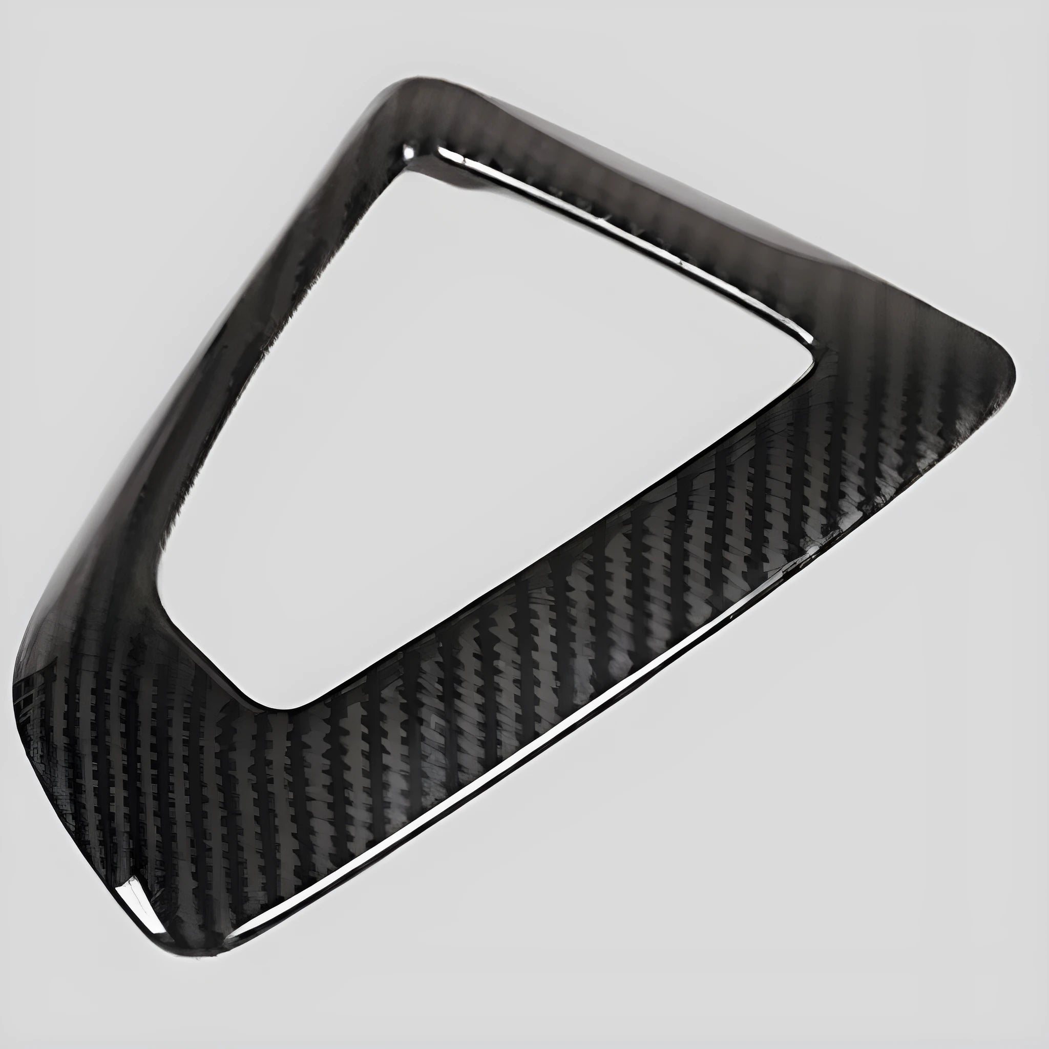 BMW car gear selector base frame in carbon fibre pattern for 1, 2, 3, 4 Series models