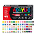 Set of acrylic paint marker pens with soft tips for graffiti and hand painting art