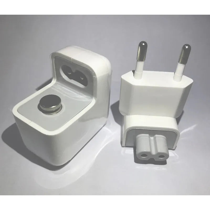 USB iPad tablet charger with international plug options in white