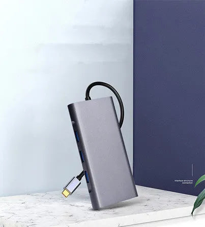 10-in-1 docking hub PD power bank compatible with MacBook and iPhone for trade fair use