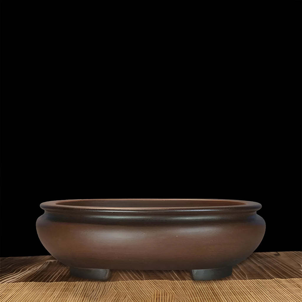 Handmade purple sand clay desktop flowerpot in classical style, 58cm tall.