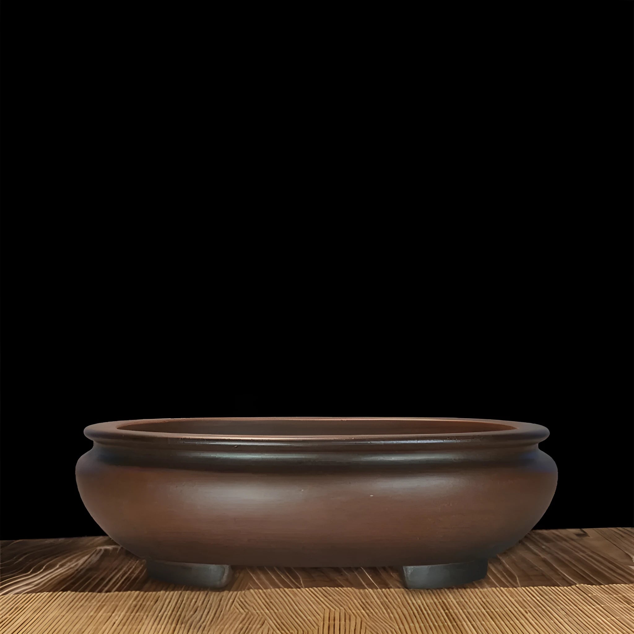 Handmade purple sand clay desktop flowerpot in classical style, 58cm tall.