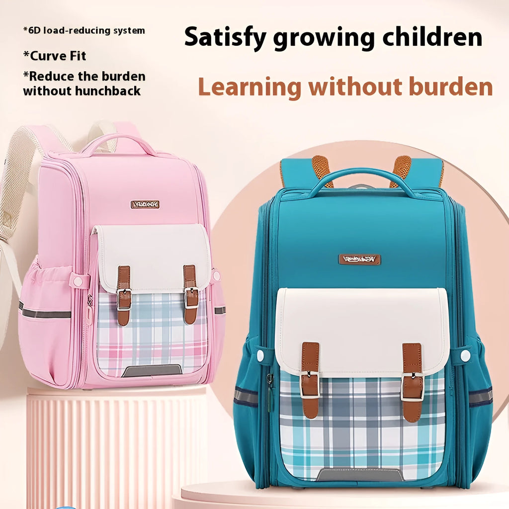 Lightweight Oxford cloth student school backpack in multiple colour options for Grades 5-6