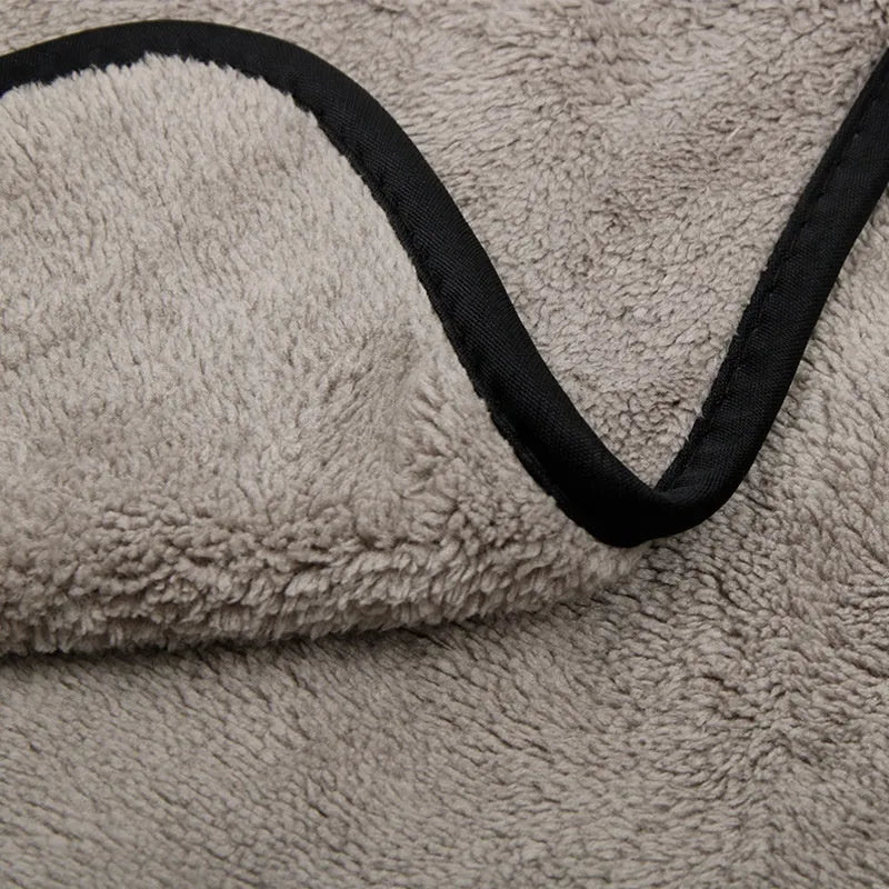 Microfiber car wash towel shown in three size options for vehicle drying