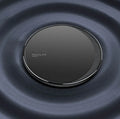 Black Kuulaa KL-CD16 wireless disc charger for smartphones with Micro USB port